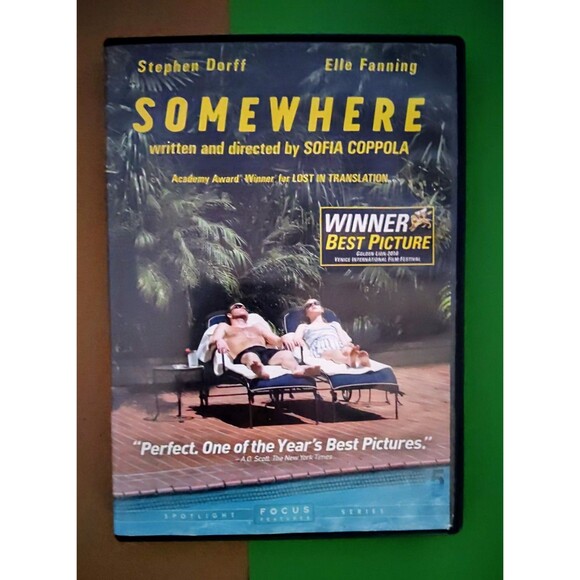 Somewhere DVD 2010 Focus Feature Movie Sofia Coppola Stephen Dorff, Elle Fanning - Picture 1 of 13
